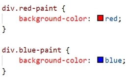 div colours